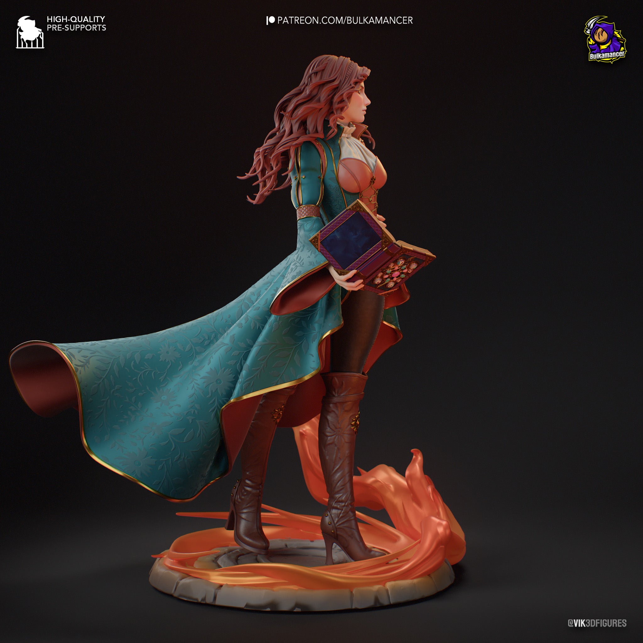 Triss Merigold (The Witcher) resin figure by Bulkamancer — studio render 5