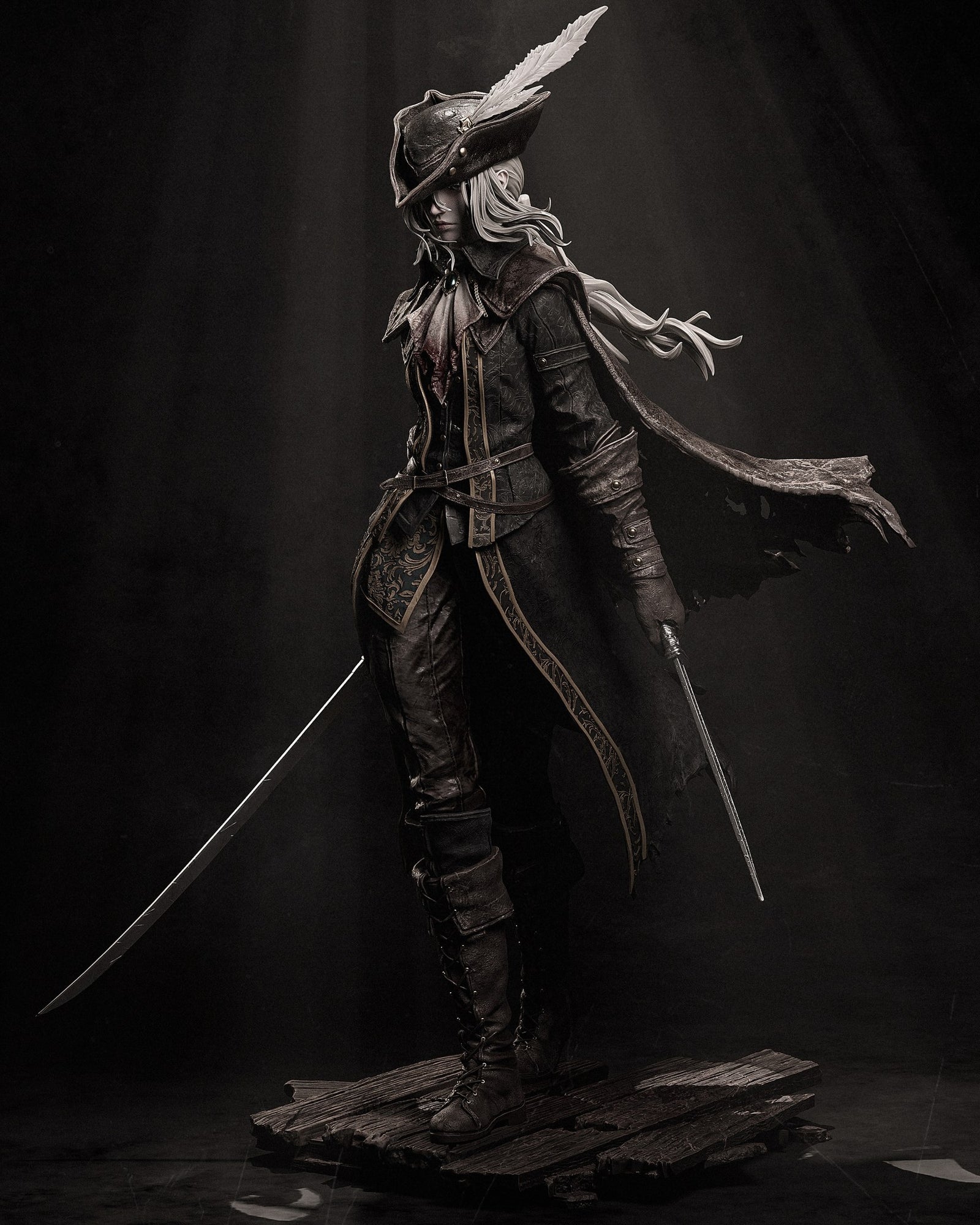 Lady Maria Bloodborne resin figure by CA 3D Studios — studio preview 2