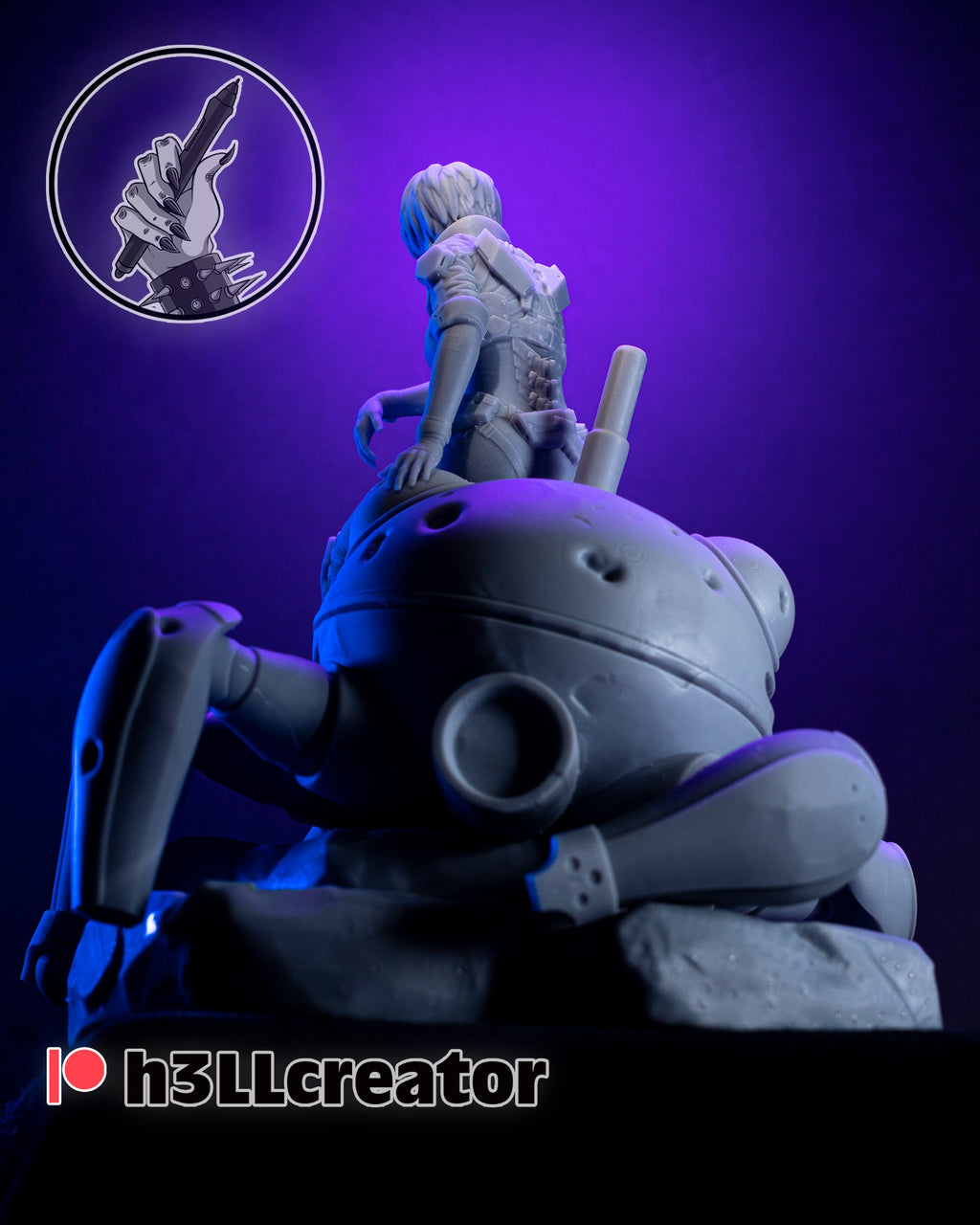 Motoko Kusanagi (Ghost in the Shell) resin figure by h3LLcreator — studio render 5