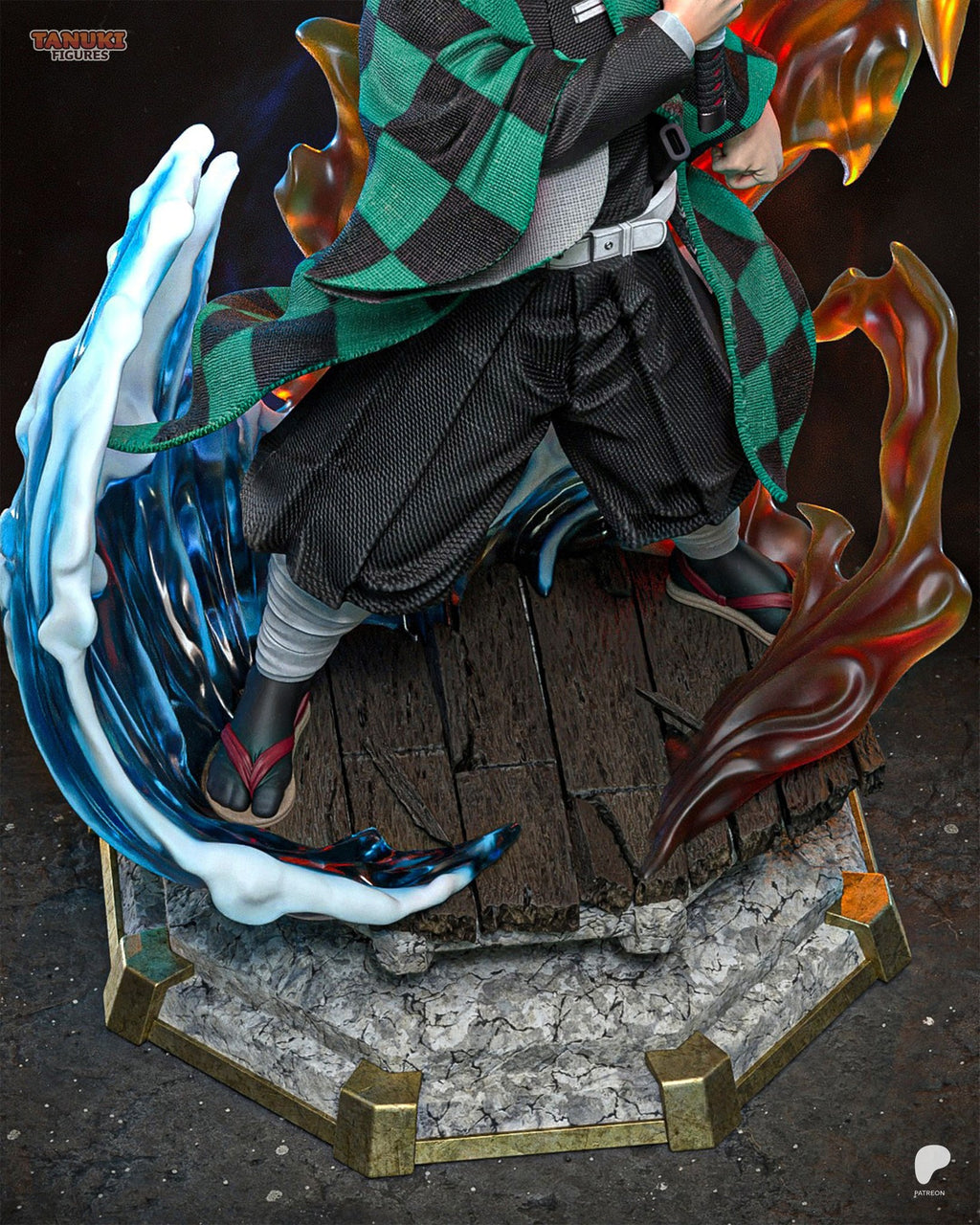 Tanjiro Kamado (Demon Slayer) resin figure by Tanuki Figures — studio render 6