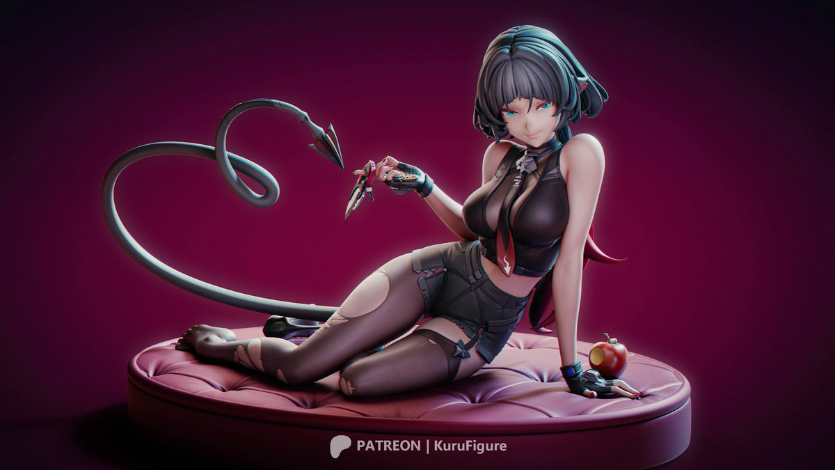 Jane Doe (Zenless Zone Zero) resin figure by Kuru Figures — studio render 3