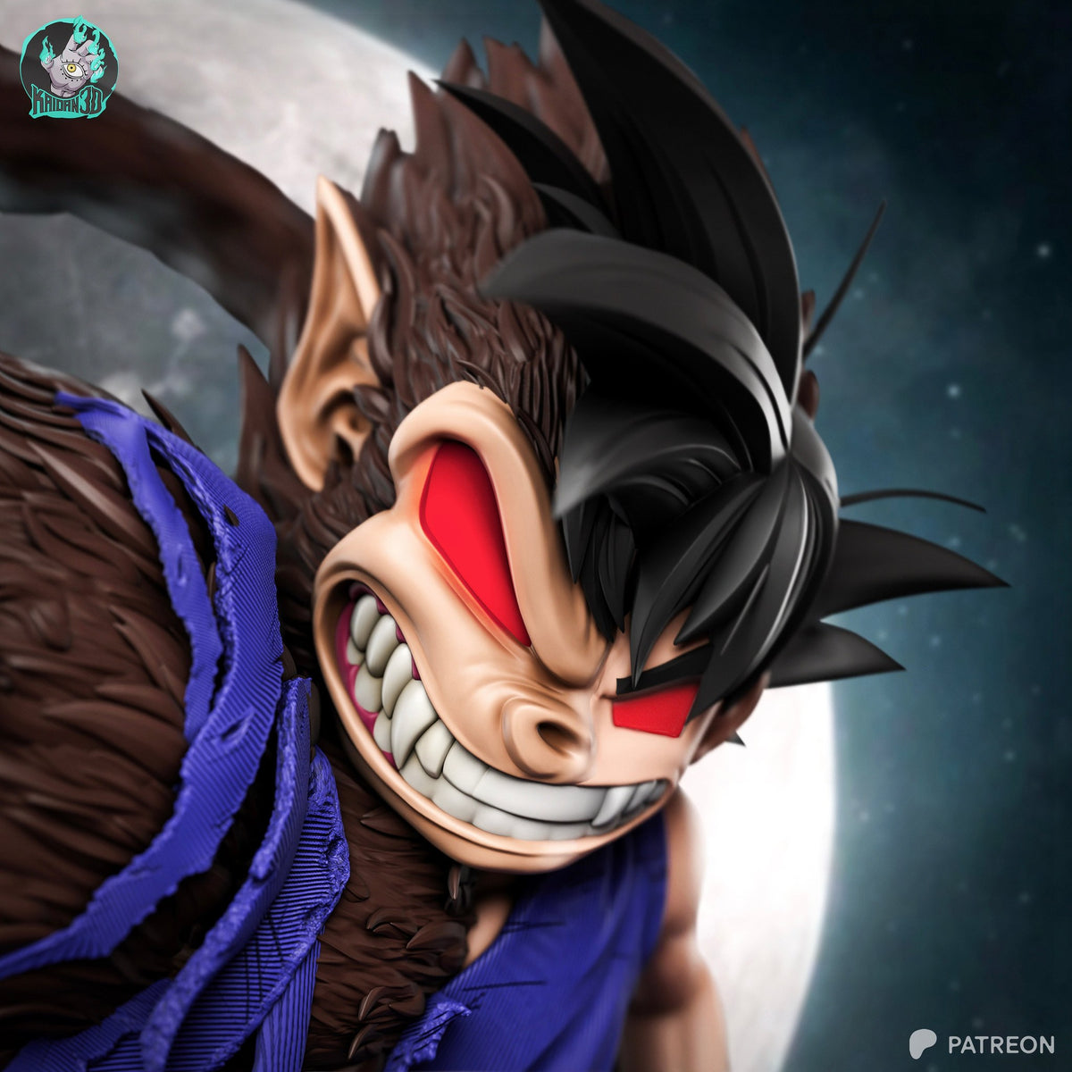 Goku (Dragon Ball) resin figure by Kaidan 3D — studio render 4