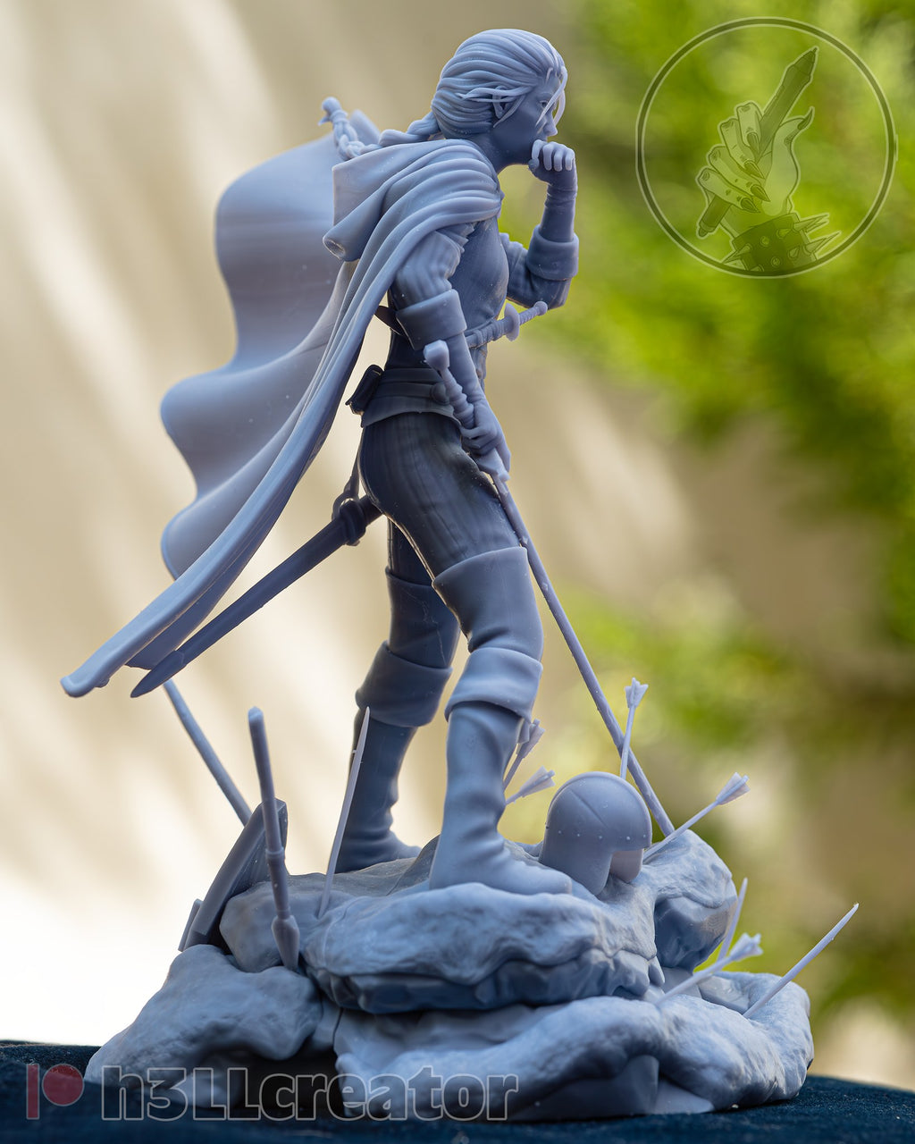 Queen Meve (The Witcher) resin figure by h3LLcreator — studio render 6