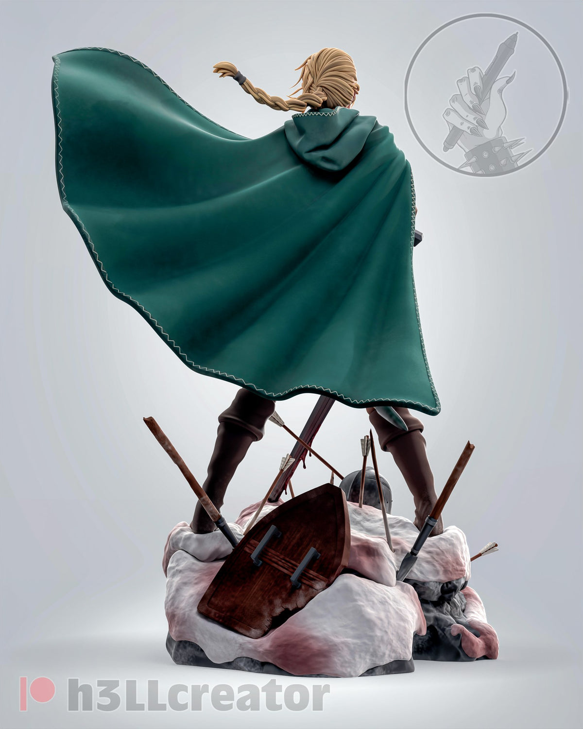 Queen Meve (The Witcher) resin figure by h3LLcreator — studio render 8