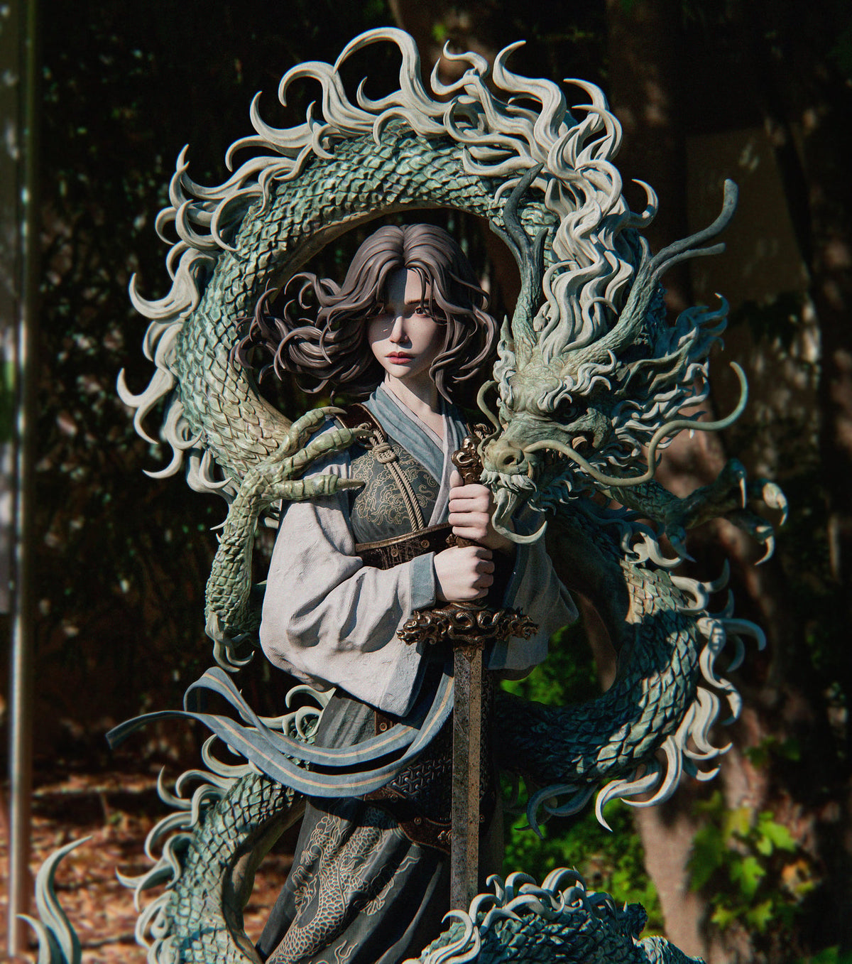 Mulan resin figure by CA 3D Studios — studio preview 2