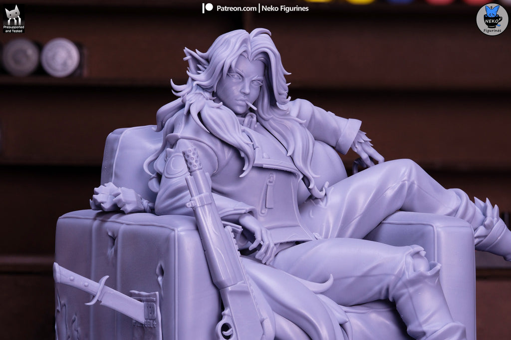 Silver (Deadlock) resin figure by Neko Figurines — studio render 6
