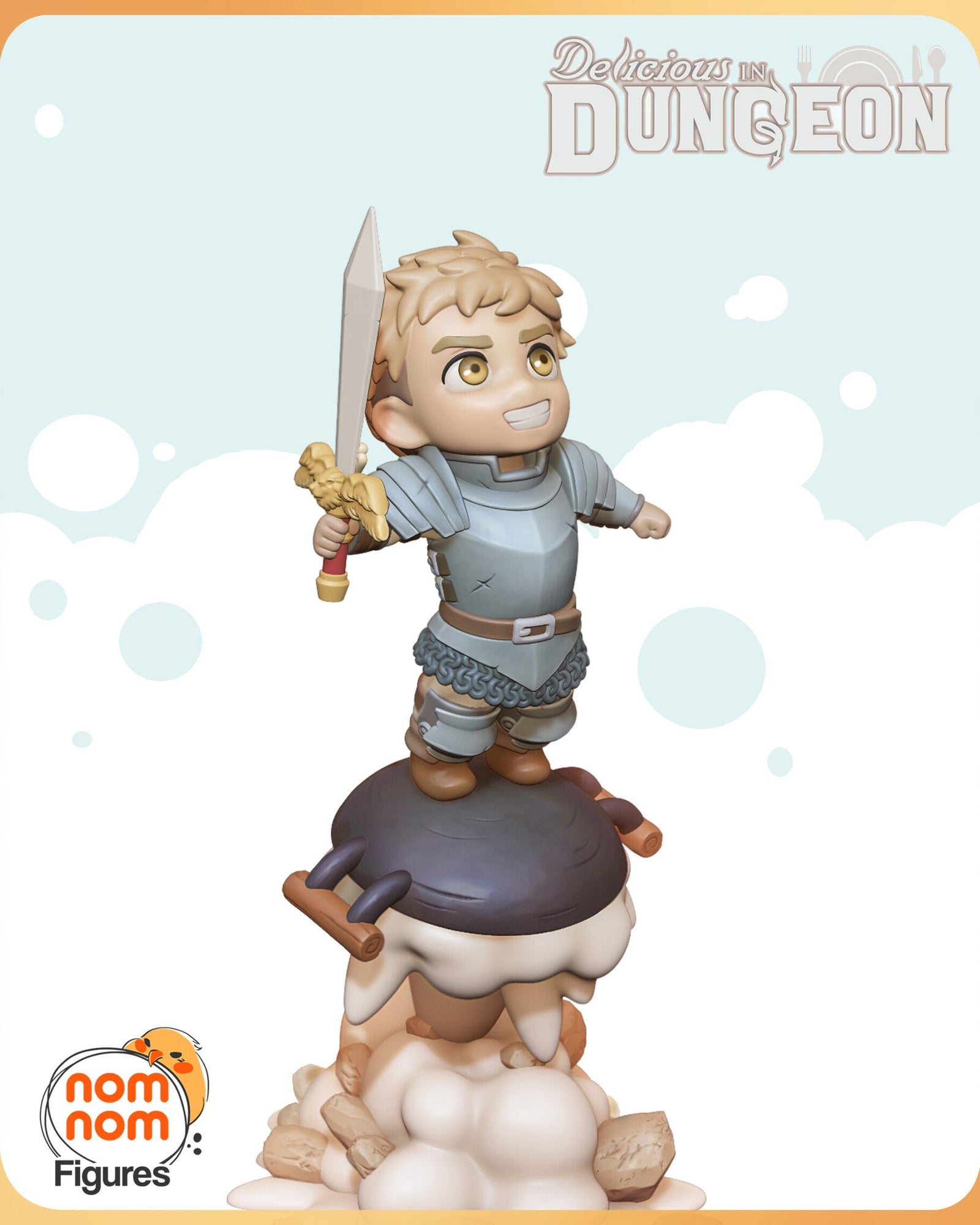 Laios Touden Delicious in Dungeon Chibi resin figure by NomNom Figures — studio preview 1