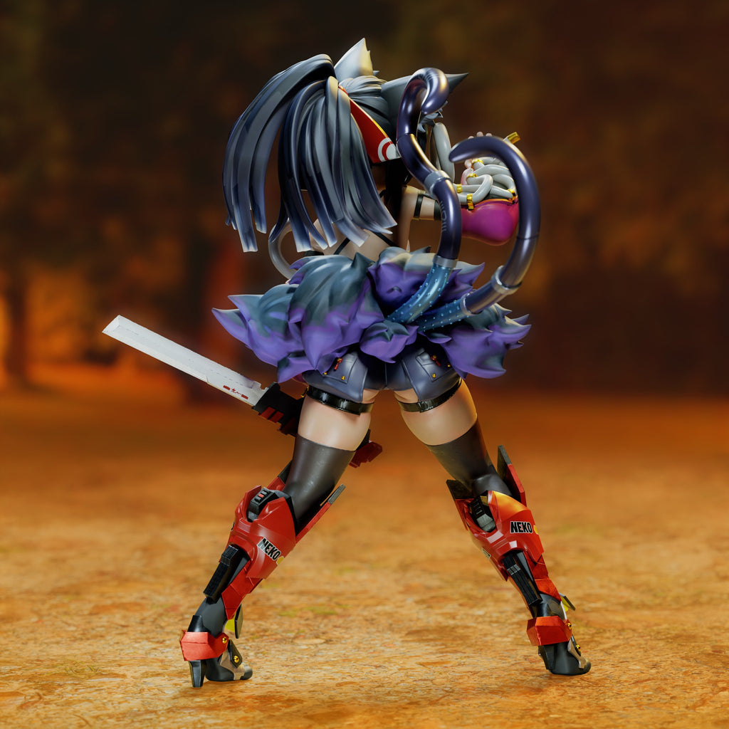 Nekomiya Mana (Zenless Zone Zero) resin figure by Tenshi Figures — studio render 4