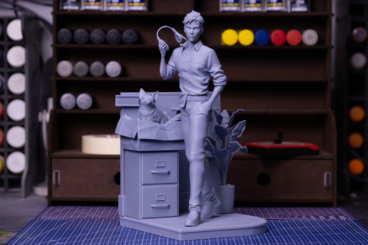 Robert (Dispatch) resin figure by Neko Figurines — studio render 3