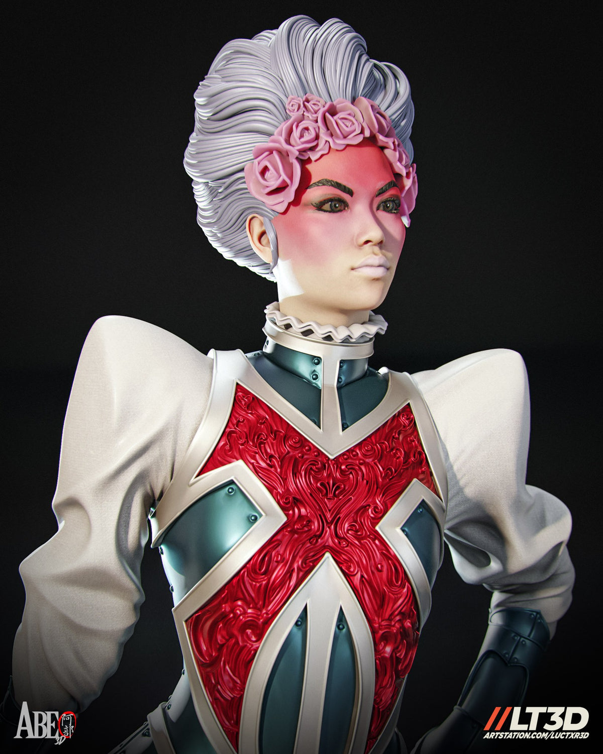 Betsy Braddock (Marvel) resin figure by Abe3D — studio render 6