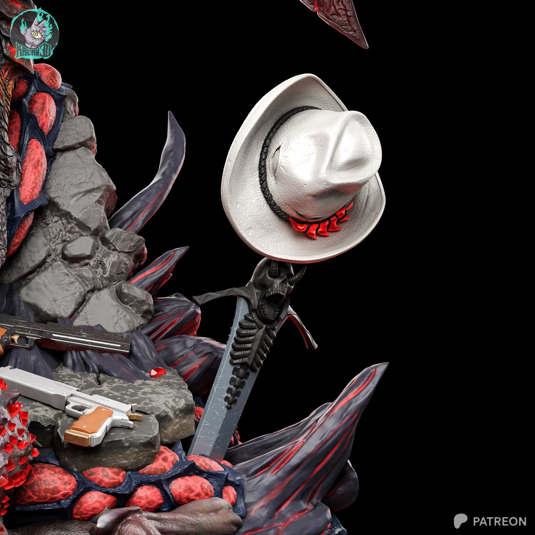 Dante (Devil May Cry) resin figure by Kaidan 3D — studio render 7