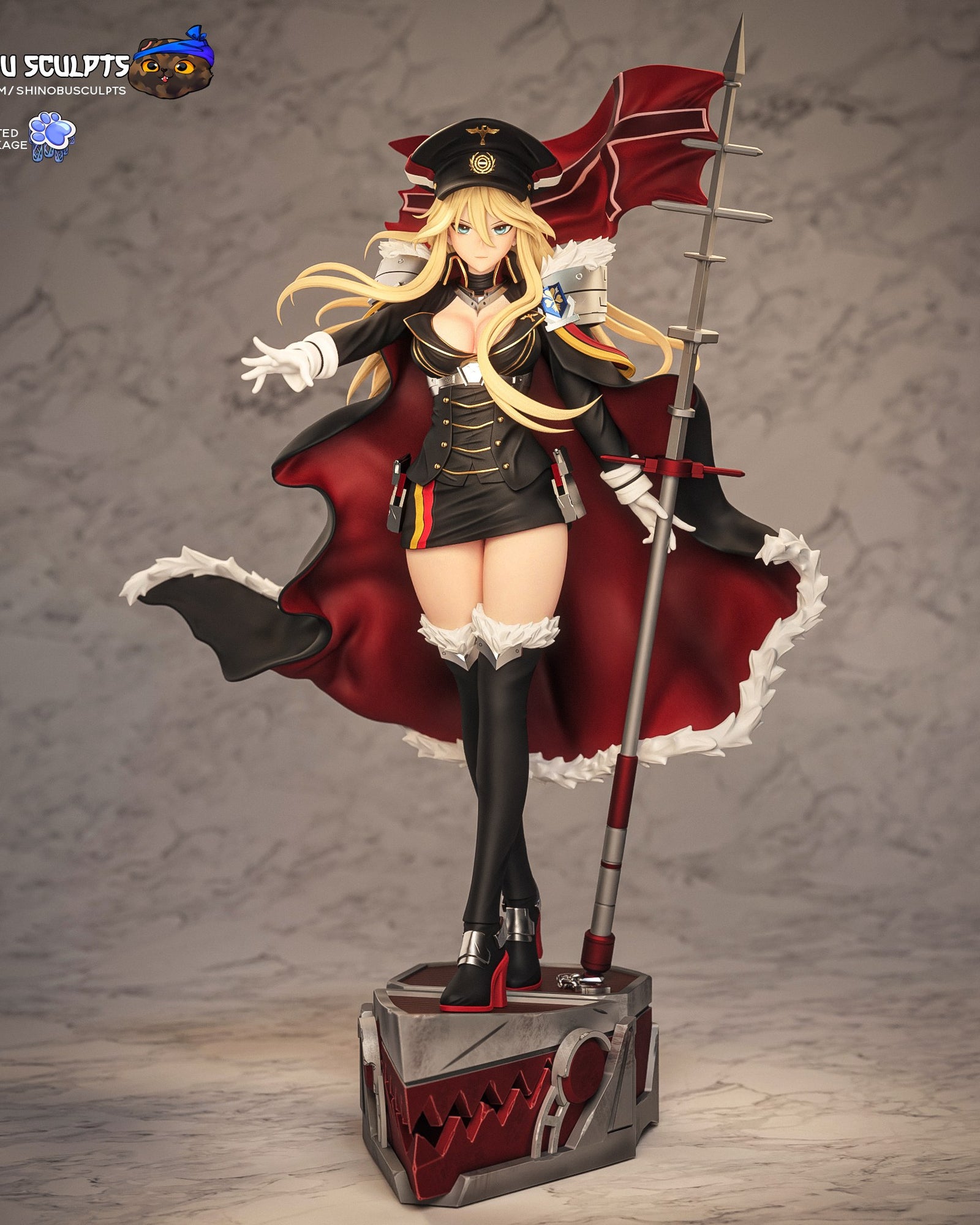 Bismarck (Azur Lane) resin figure by Shinobu Sculpts — studio render 2