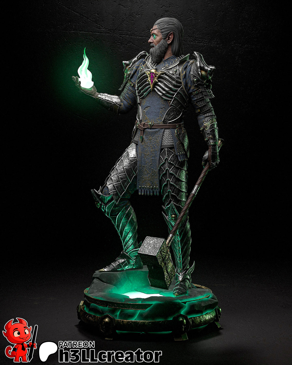 Ketheric Thorm (Baldur's Gate) resin figure by h3LLcreator — studio render 12