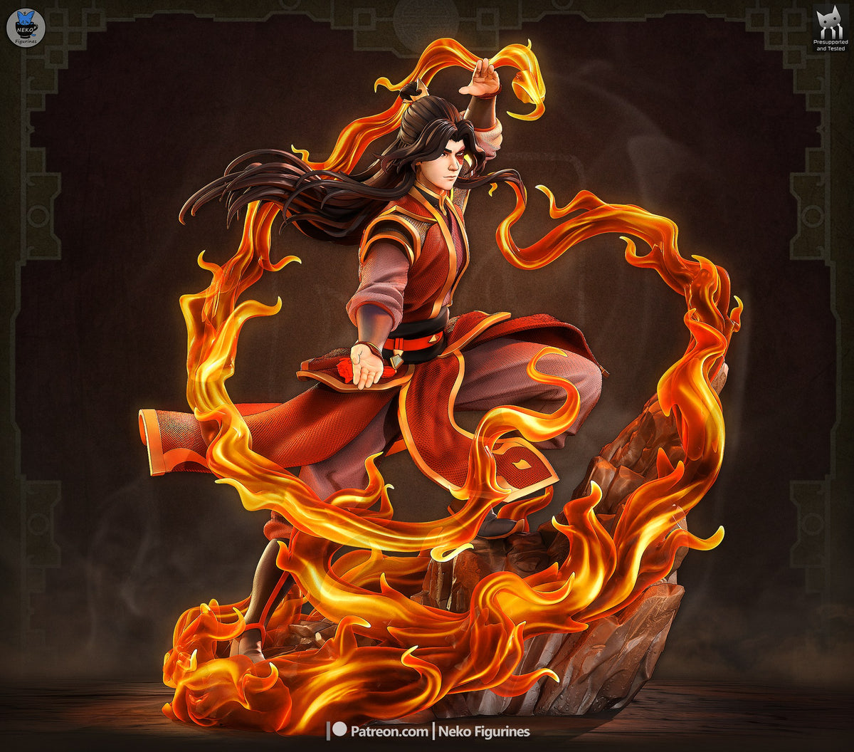 Zuko (Avatar The Last Airbender) resin figure by Neko Figurines — studio render 8
