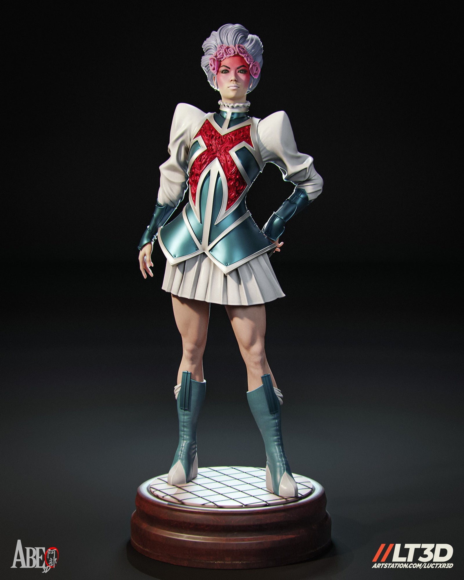 Betsy Braddock (Marvel) resin figure by Abe3D — studio render 1