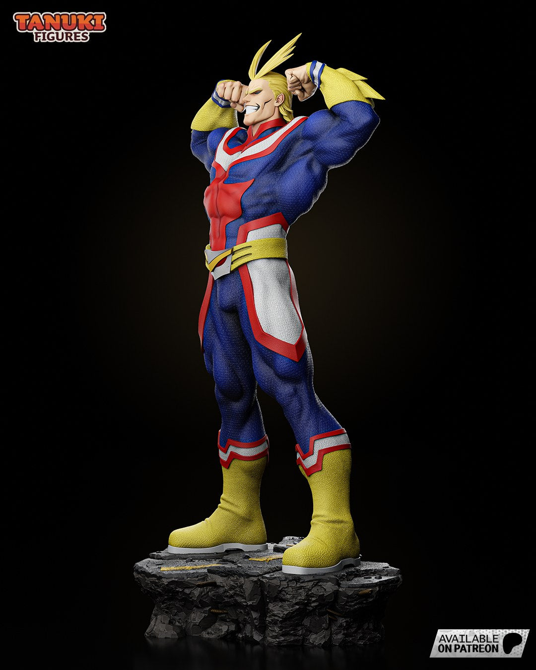 All Might (My Hero Academia) resin figure by Tanuki Figures — studio render 4