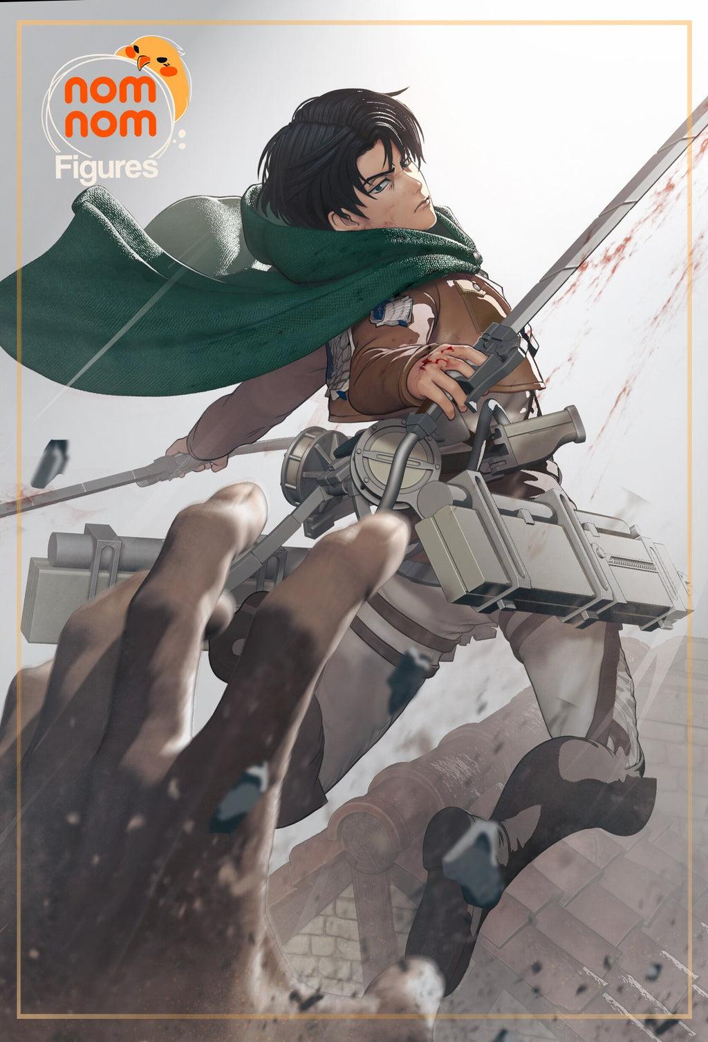 Levi Ackerman Attack on Titan resin figure by NomNom Figures — studio preview 1