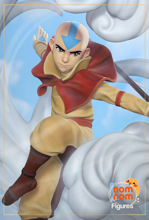 Aang Avatar The Last Airbender resin figure by NomNom Figures — studio preview