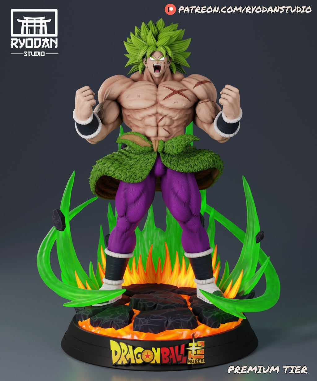 Broly Dragon Ball resin figure — studio preview