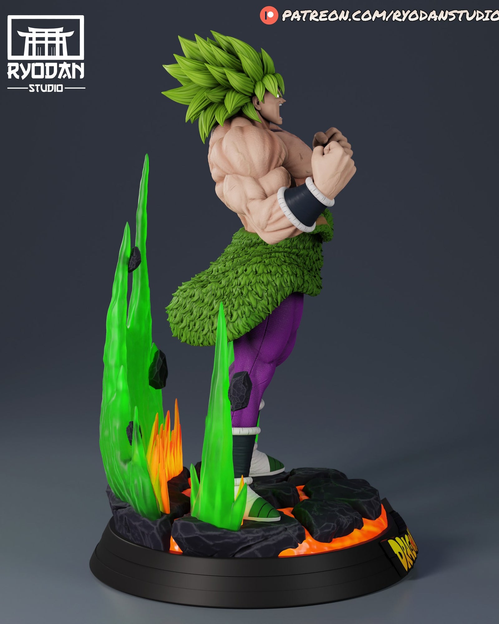 Broly Dragon Ball resin figure — studio preview
