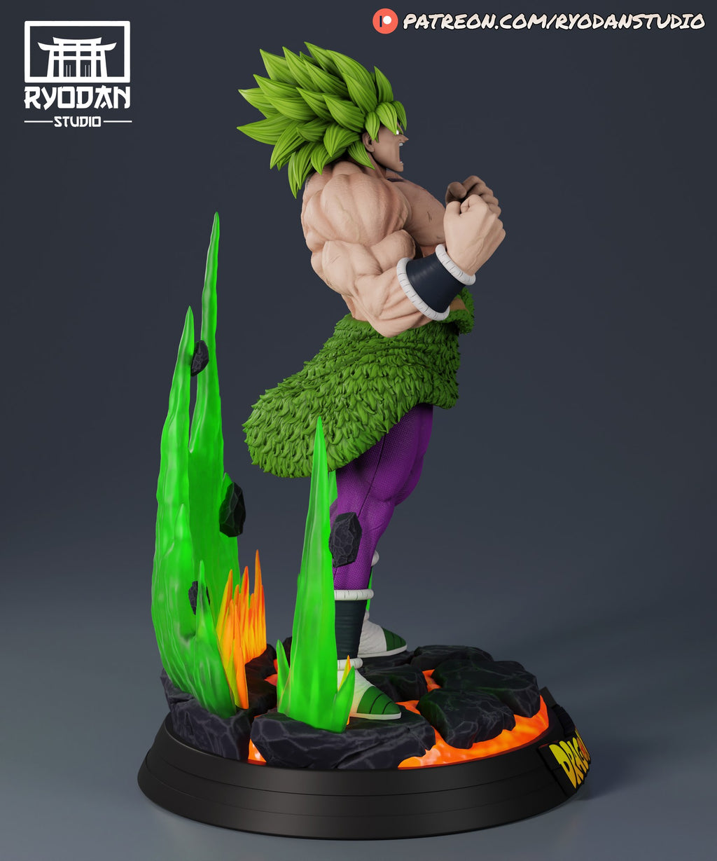 Broly Dragon Ball resin figure — studio preview