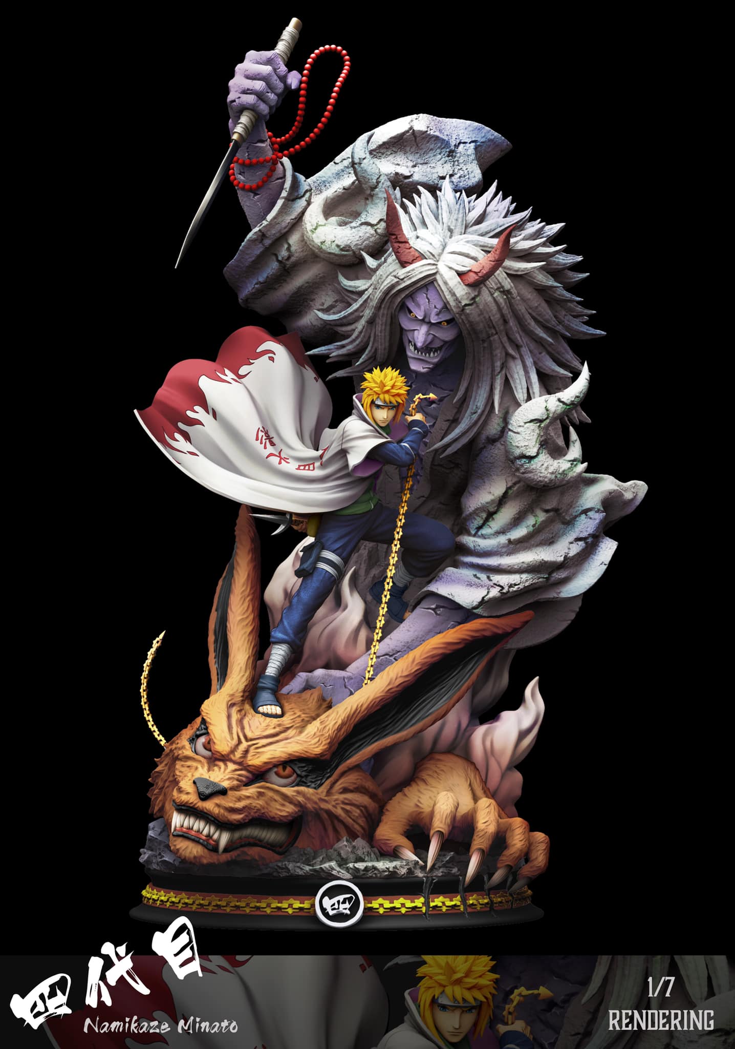 Minato Namikaze Naruto resin figure by Clouds Studio — studio preview
