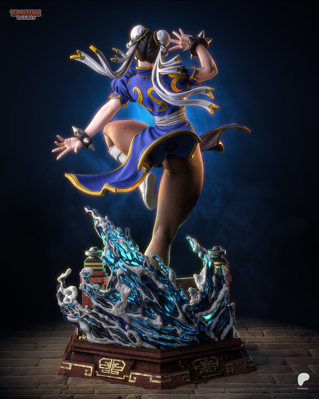 chun li street fighter tanuki figures