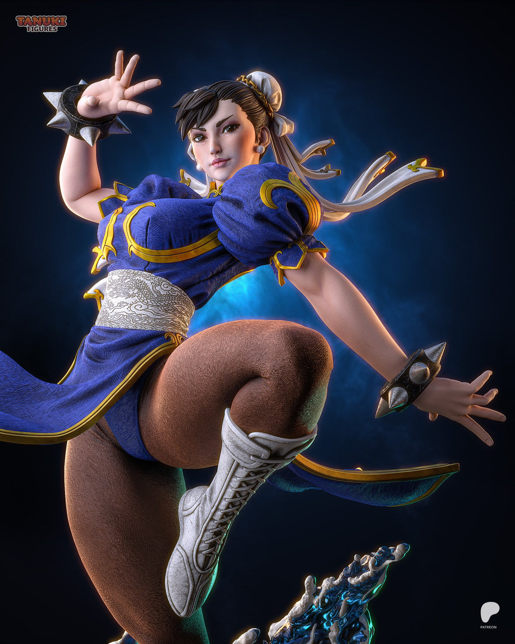 chun li street fighter tanuki figures