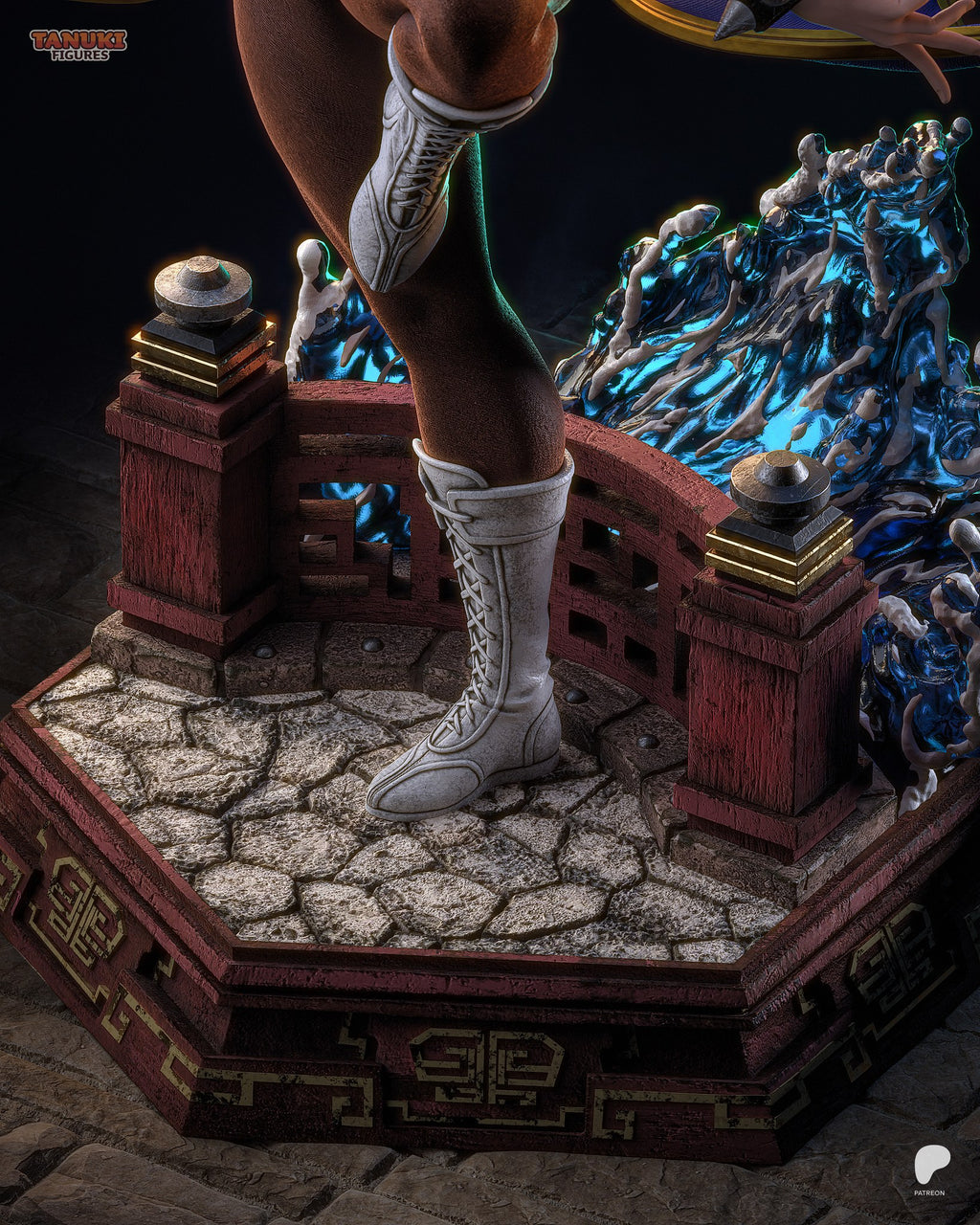 chun li street fighter tanuki figures
