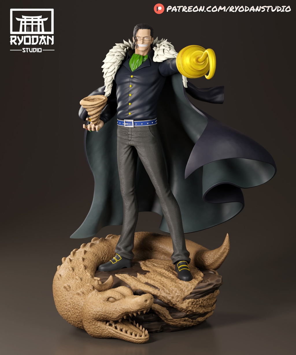 Sir Crocodile One Piece resin figure — studio preview