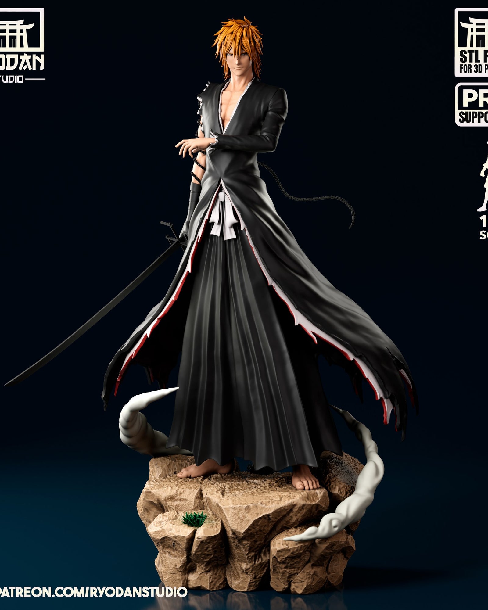 Ichigo Kurosaki Bleach resin figure — studio preview