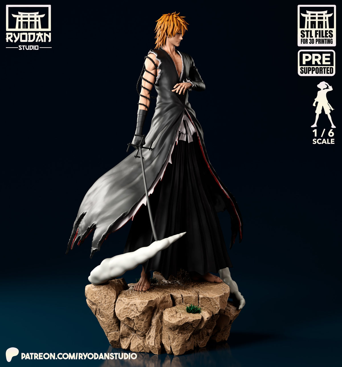 ichigo kurosaki bleach ryodan studio dangai