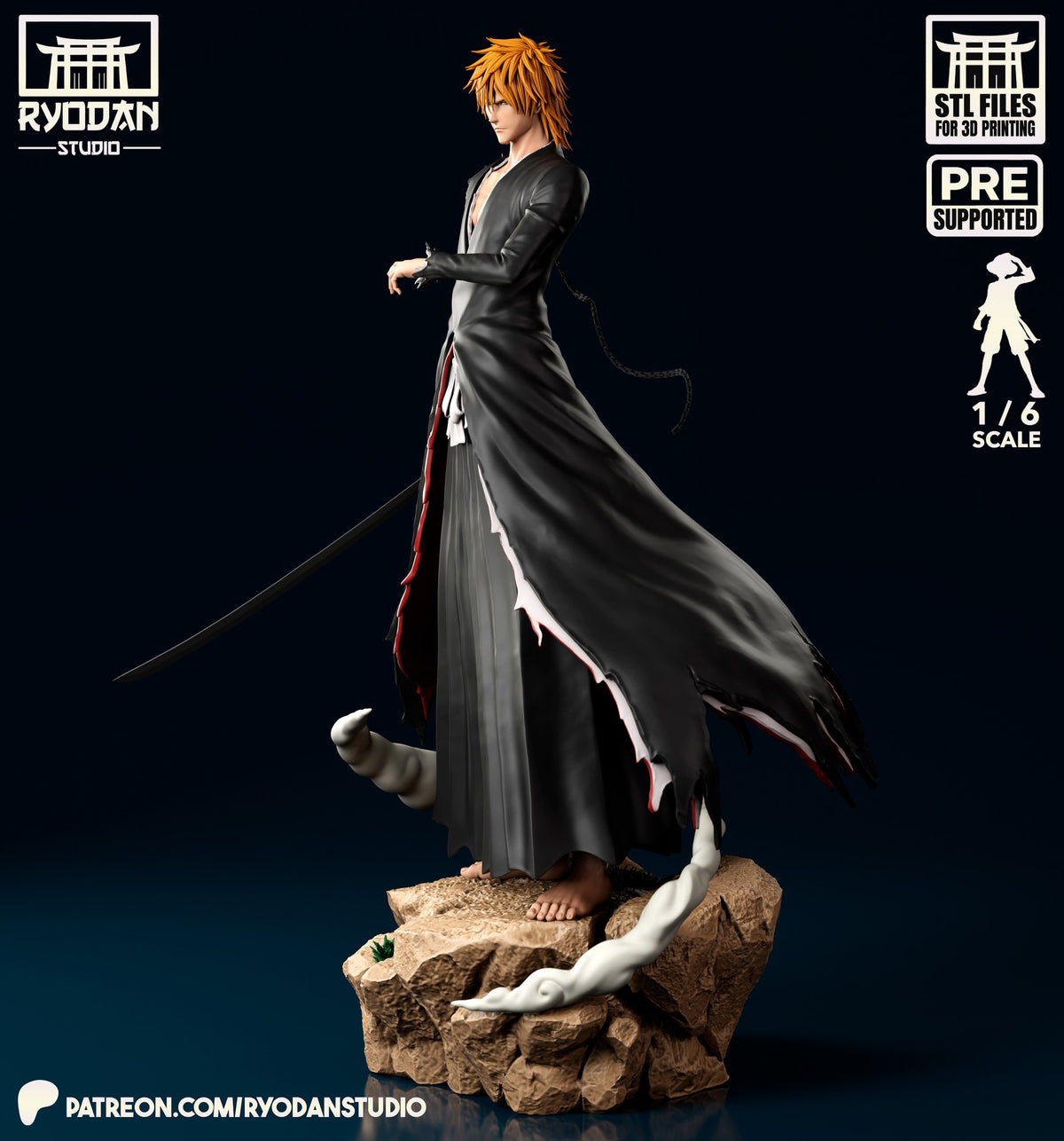 ichigo kurosaki bleach ryodan studio dangai