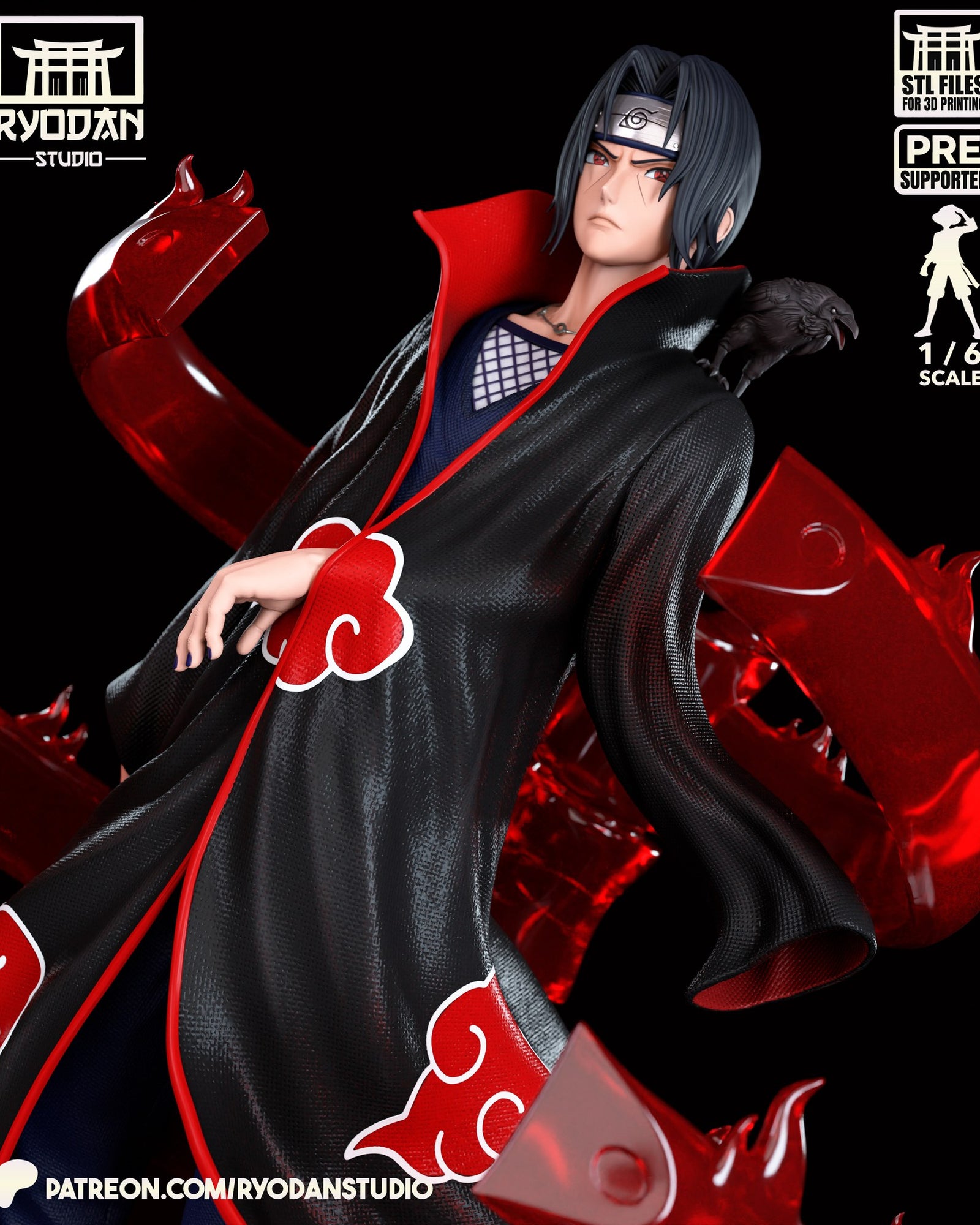 Itachi Uchiha Naruto resin figure — studio preview