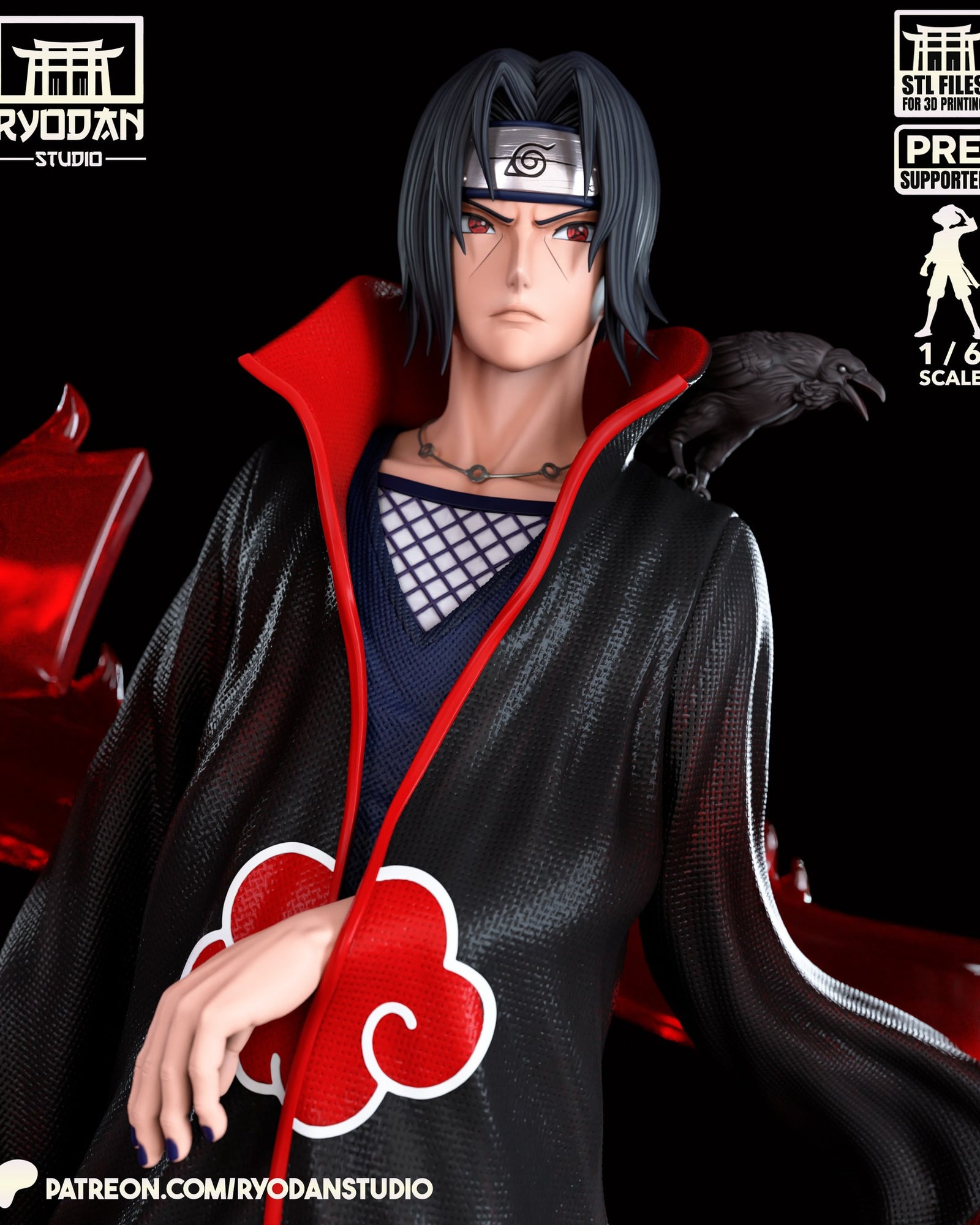 Itachi Uchiha Naruto resin figure — studio preview