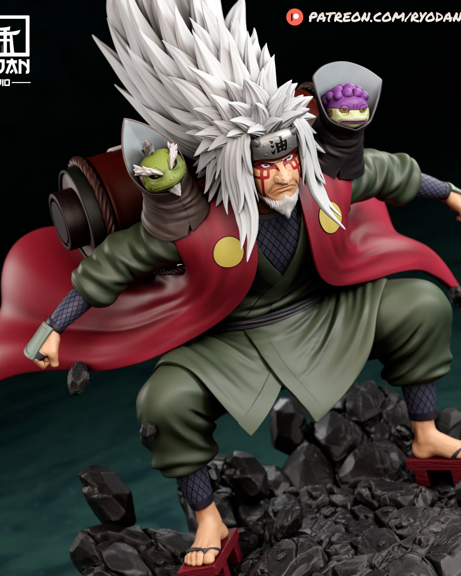 Jiraiya Naruto resin figure — studio preview