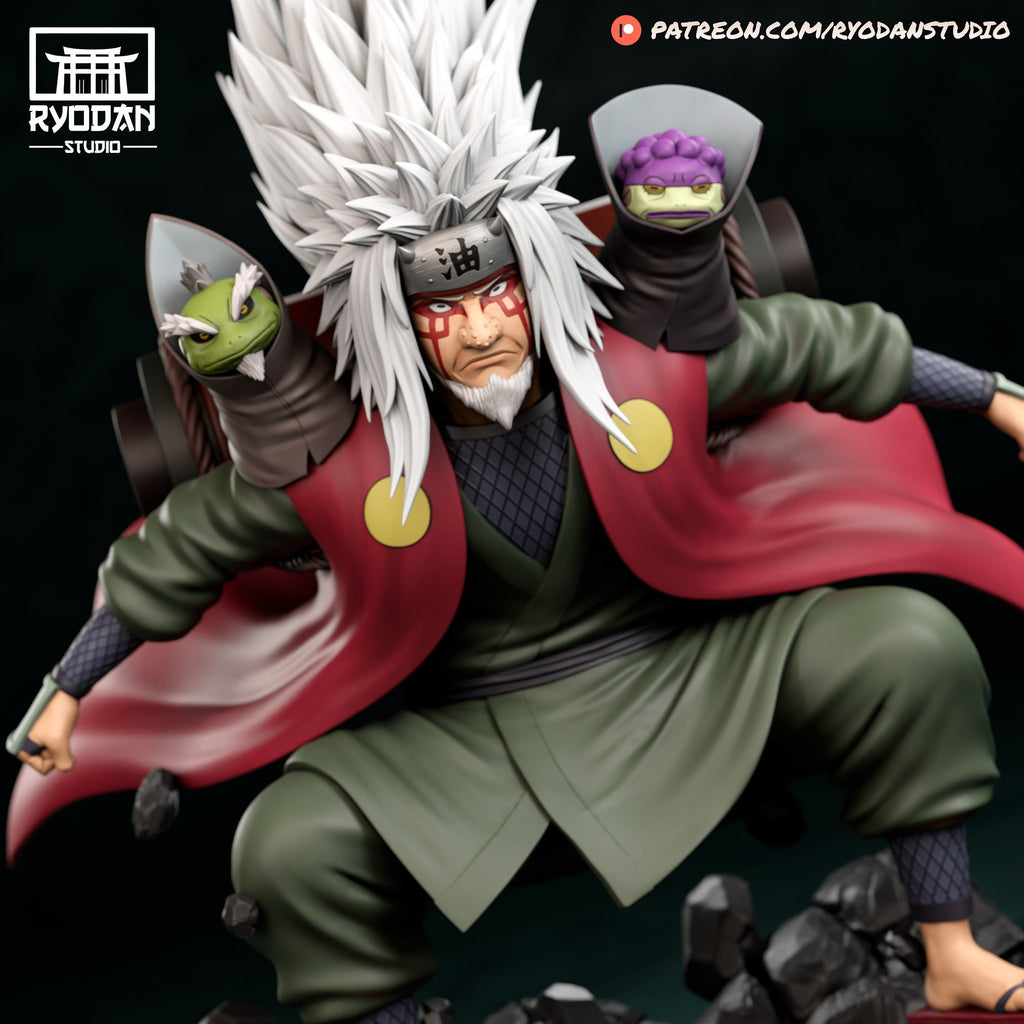 Jiraiya Naruto resin figure — studio preview
