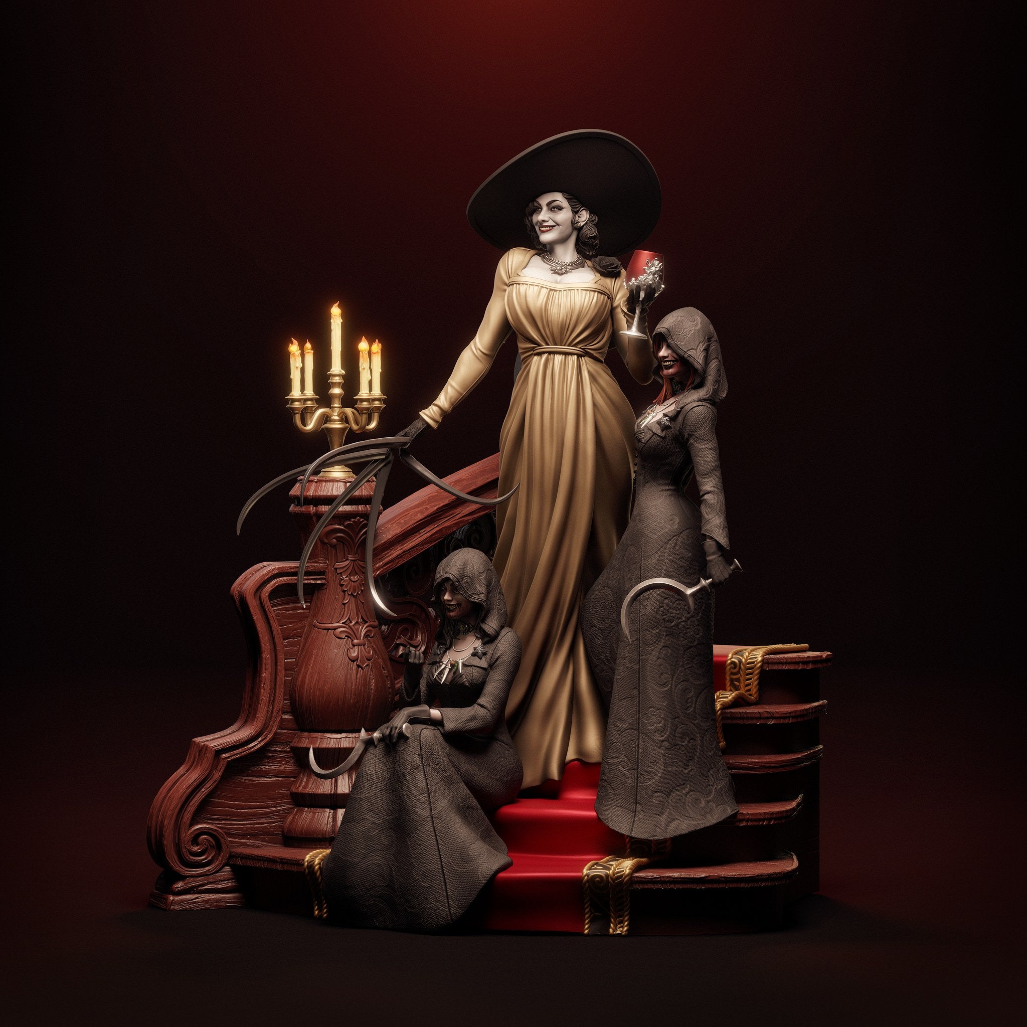 Lady Dimitrescu — studio render 7
