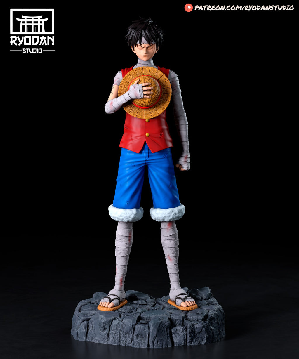 Monkey D. Luffy One Piece resin figure — studio preview