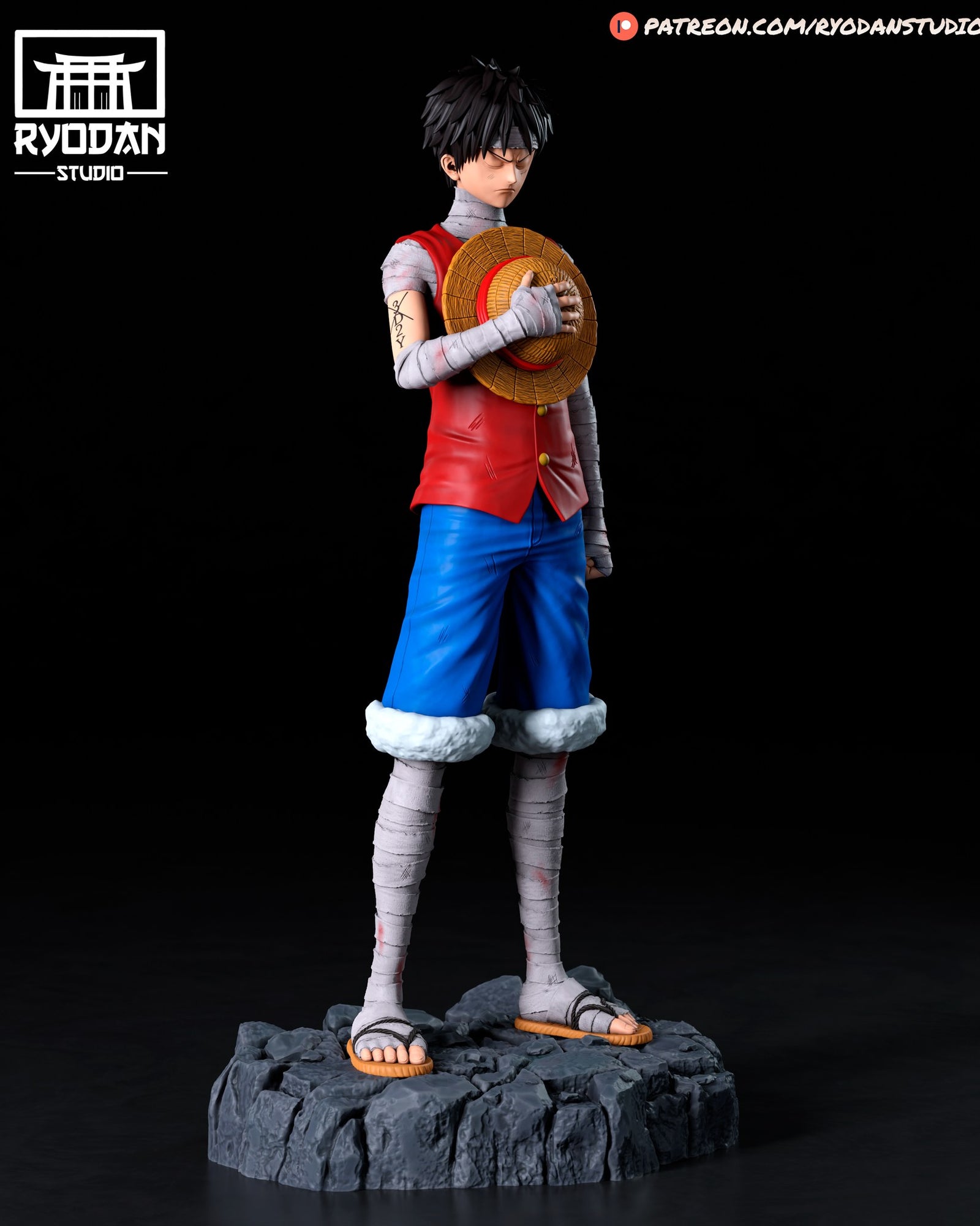 Monkey D. Luffy One Piece resin figure — studio preview