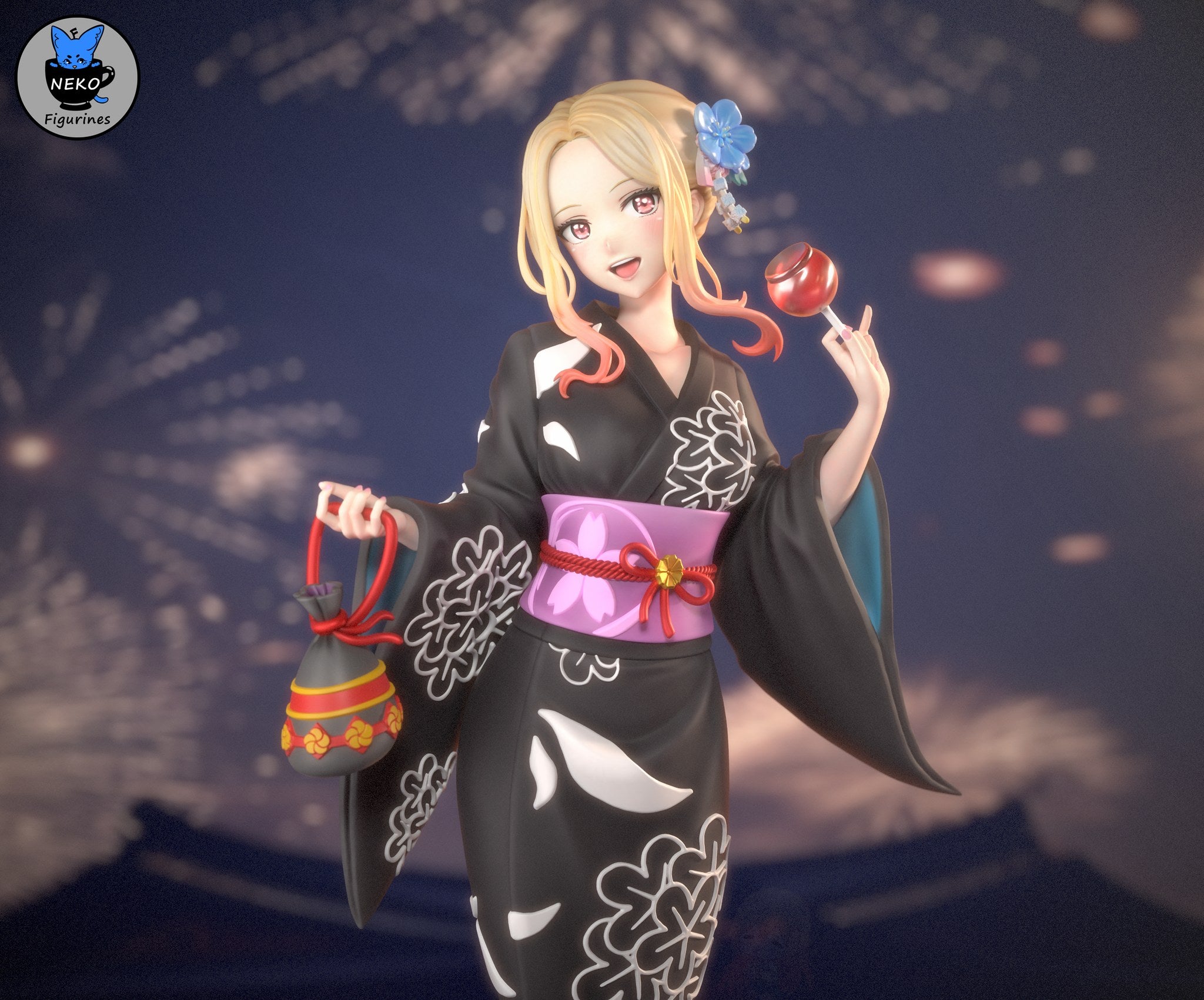 marin kitagawa my dress up darling neko figurines