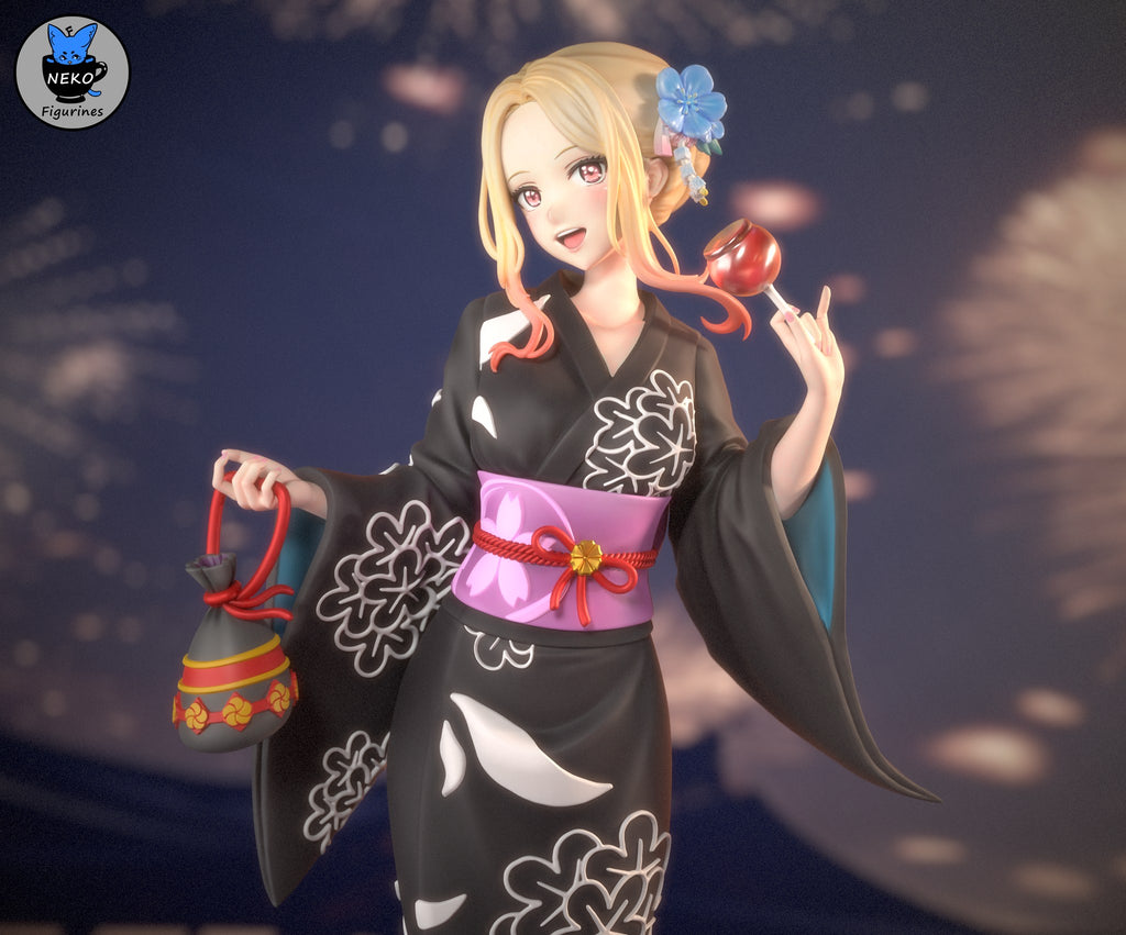 marin kitagawa my dress up darling neko figurines