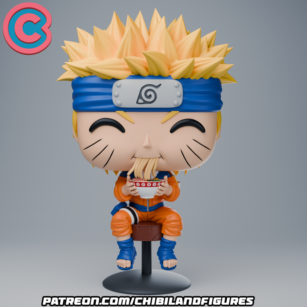 Naruto Uzumaki Chibi resin figure — studio preview