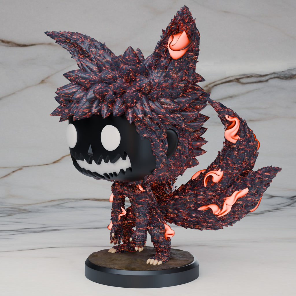 naruto uzumaki chibi land figures kyuubi 4 tails funko