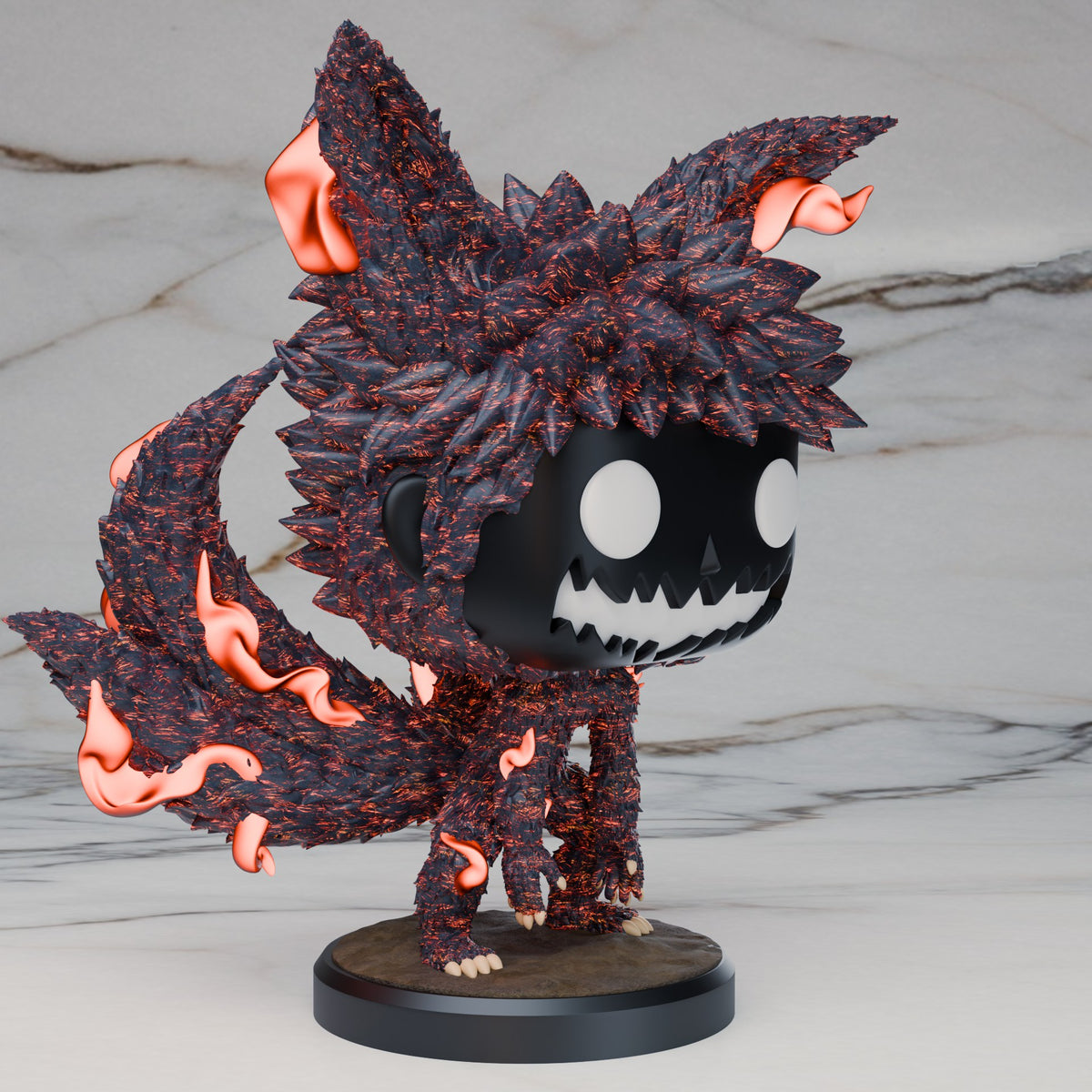 naruto uzumaki chibi land figures kyuubi 4 tails funko