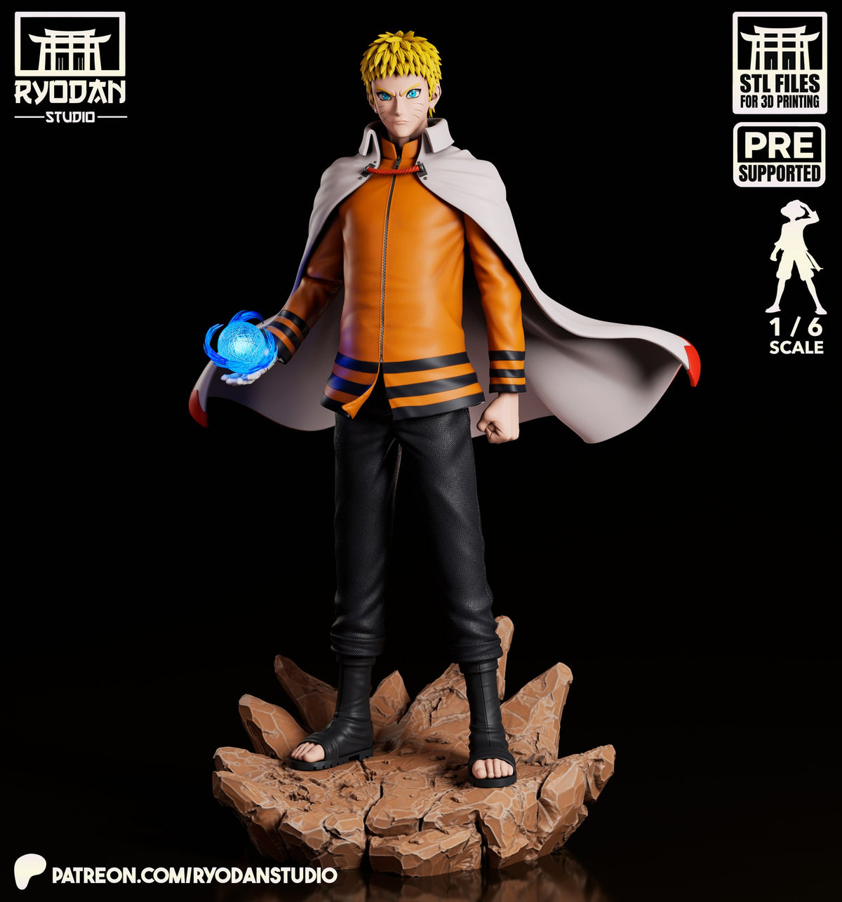 naruto uzumaki ryodan studio hokage