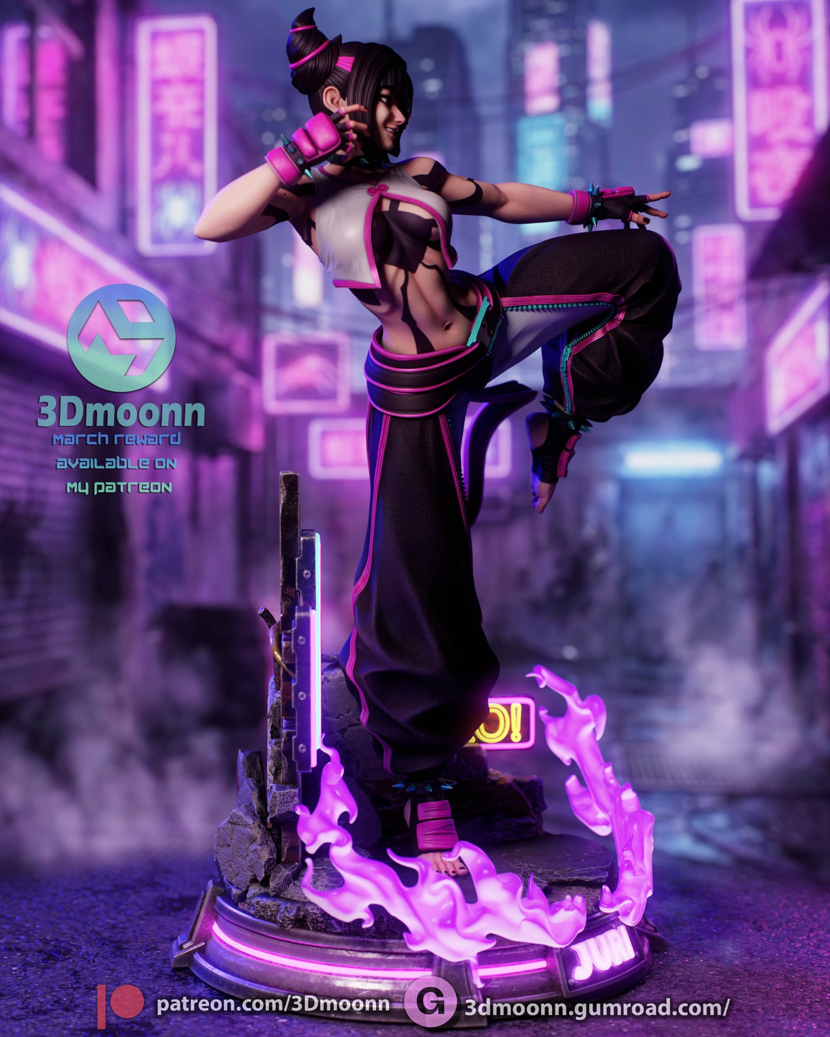 juri han street fighter 3dmoonn