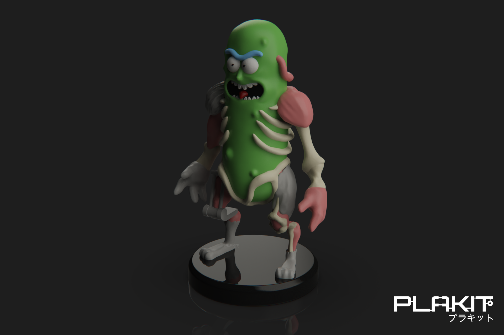 pickle rick Rick and Morty resin figure — studio preview