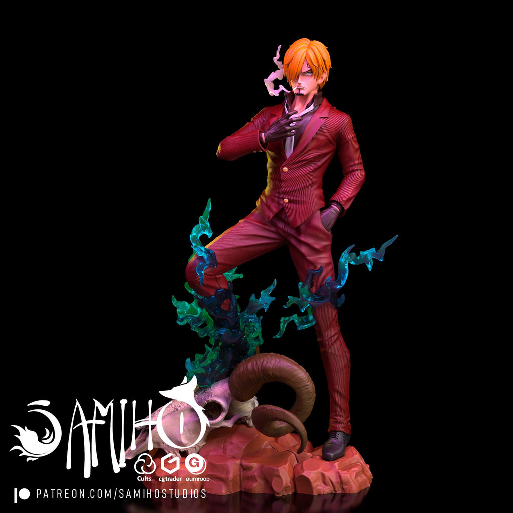 Sanji One Piece resin figure by Samiho Studios — studio preview
