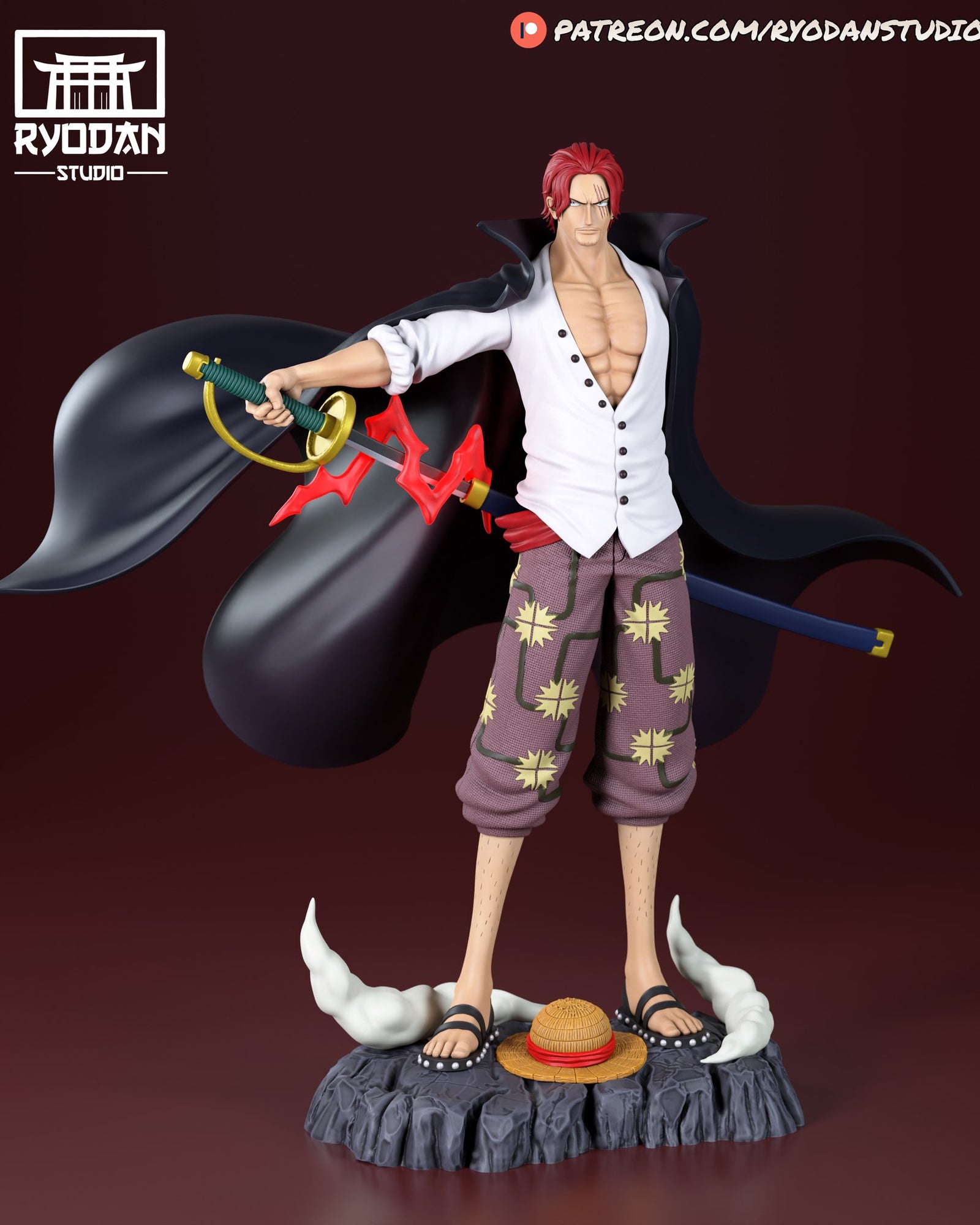 Shanks One Piece resin figure — studio preview